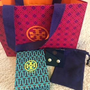 Tory Burch pearl stud earrings